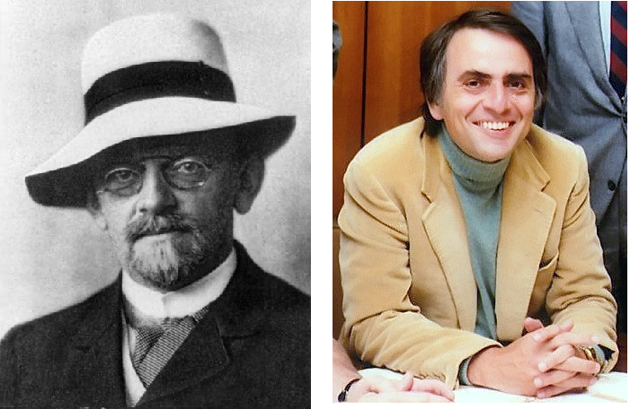 David Hilbert and Carl Sagan